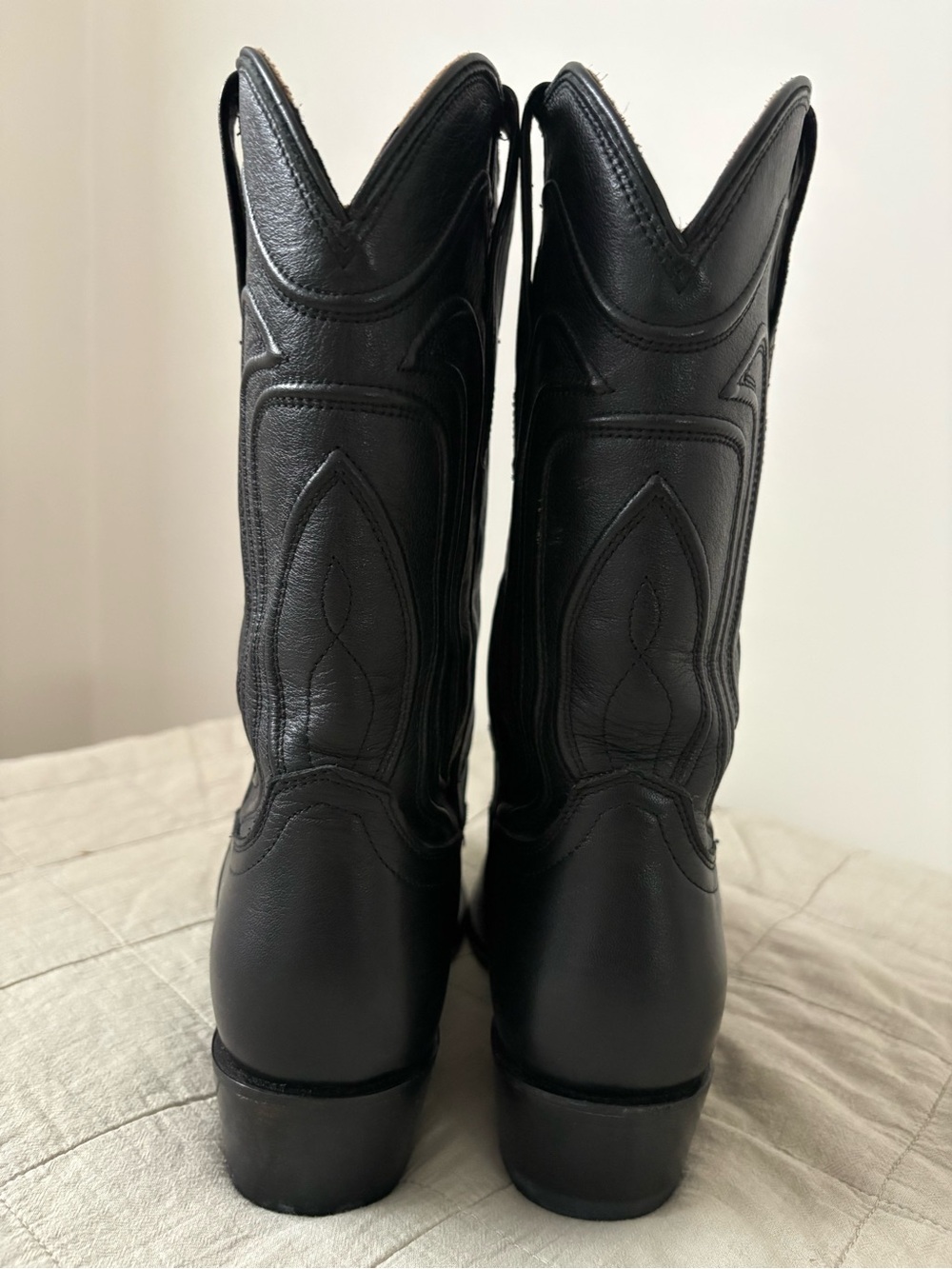 Tecovas Black Leather Womens Western Boots - Picture 2 of 7